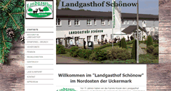 Desktop Screenshot of landgasthof-schoenow.com